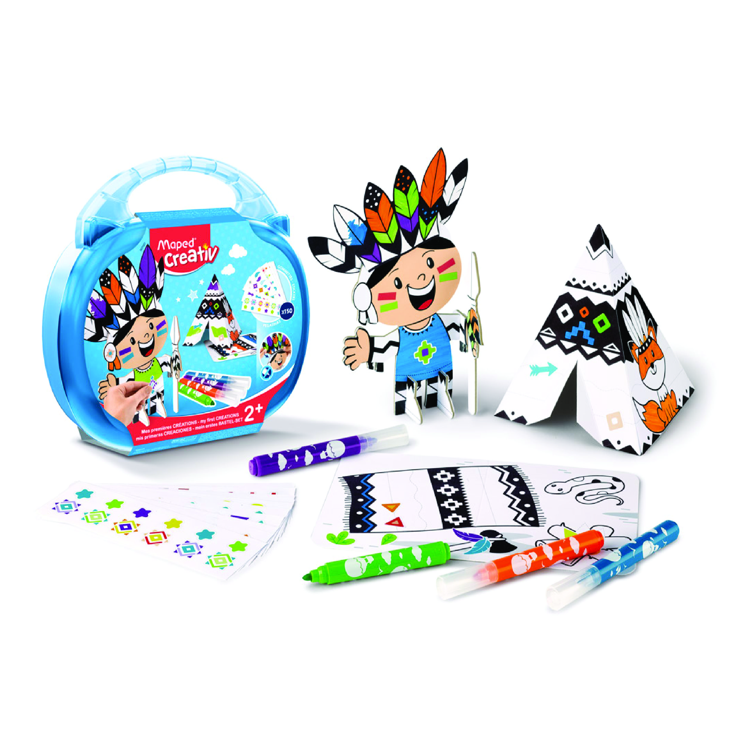 Early Age My 1st Creative Stickers & Colouring Set MAPED CREATIV 907027